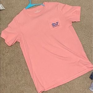 a pink t-shirt from Vineyard Vines